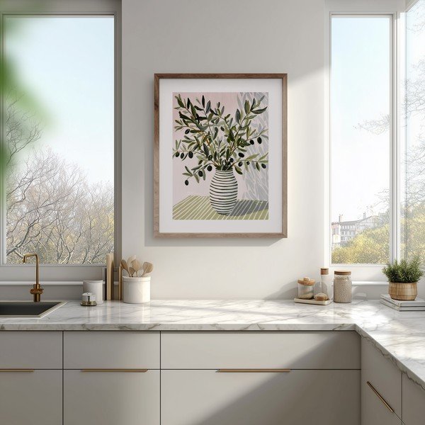Tablou cu ramă imprimat 40x50 cm Olive Bunch II – Styler-image-1