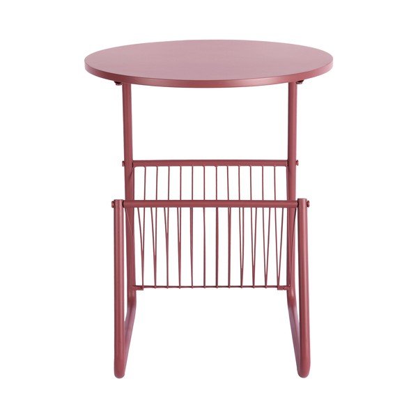 Măsuță auxiliară rotundă din metal ø 40 cm Riqueza Revista – Leitmotiv-image-4