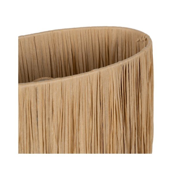 Veioză bej/în culoare naturală cu abajur din ratan (înălțime 37,5 cm) – Ixia-image-3
