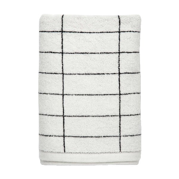 Prosop alb din bumbac 70x140 cm Tile Stone – Mette Ditmer Denmark