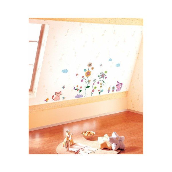 Autocolant Ambiance Colorful Animals and Tree-image-2