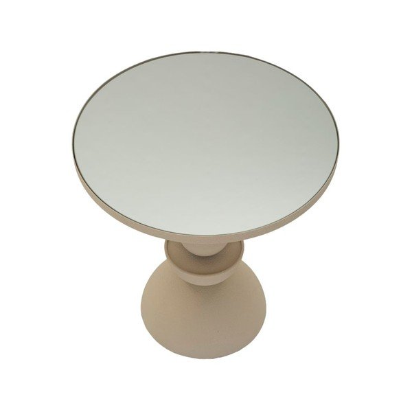 Măsuță auxiliară rotundă cu blat din sticlă ø 40,5 cm Dune – Mauro Ferretti-image-2