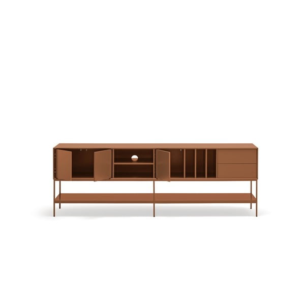 Comodă TV cărămizie 220x74x45 cm Platt – Teulat-image-2