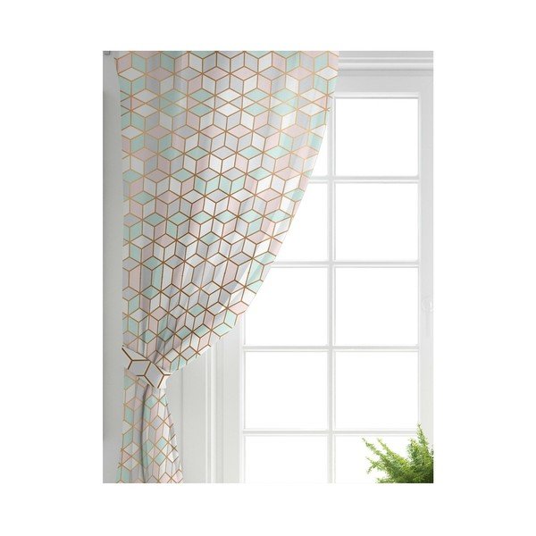 Draperie cu amestec de bumbac Minimalist Home World, 140 x 260 cm-image-1