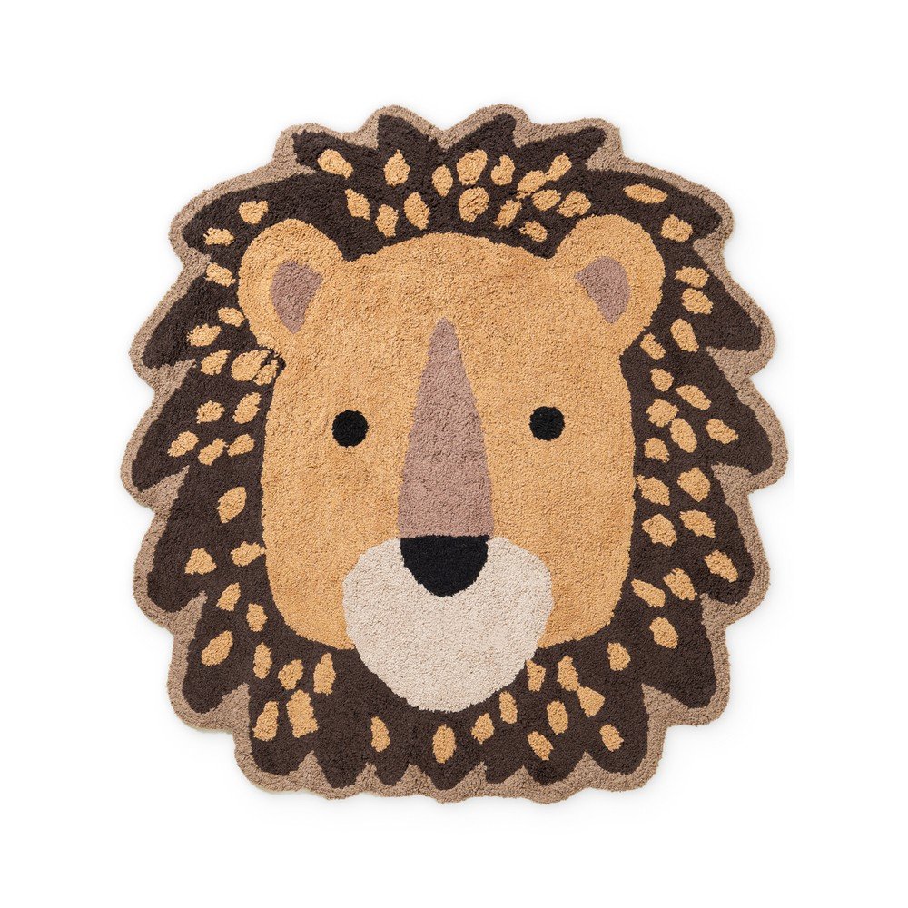 Covor pentru copii portocaliu/maro lavabil/țesut manual din bumbac 120x125 cm Snuggle Roary – Hanse Home