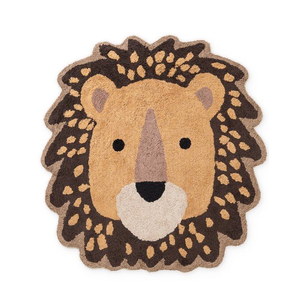 Covor pentru copii portocaliu/maro lavabil/țesut manual din bumbac 120x125 cm Snuggle Roary – Hanse Home