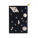Covor pentru copii negru lavabil/țesut manual din amestec de bumbac 140x200 cm Alfombra Lavable Universe – Lorena Canals