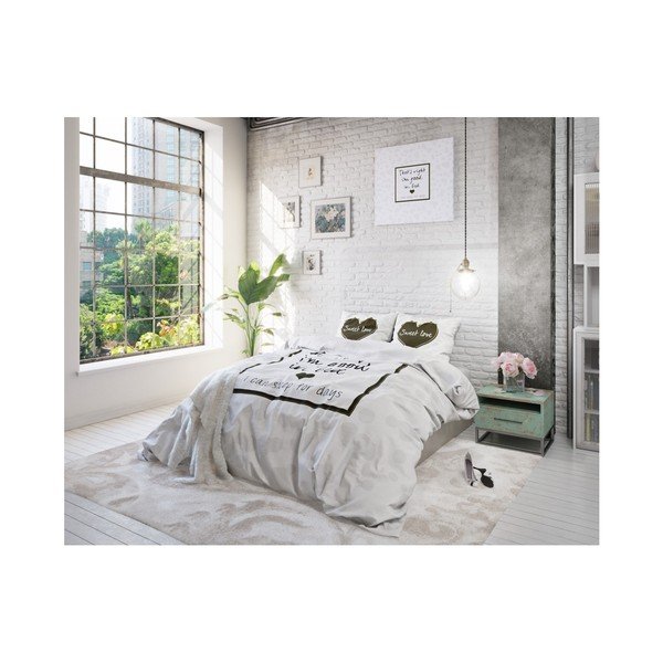 Lenjerie din micropercal Sleeptime In Bed, 200 x 220 cm-image-3