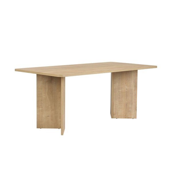 Masă de dining cu aspect de lemn de stejar 90x180 cm Linza – Kalune Design