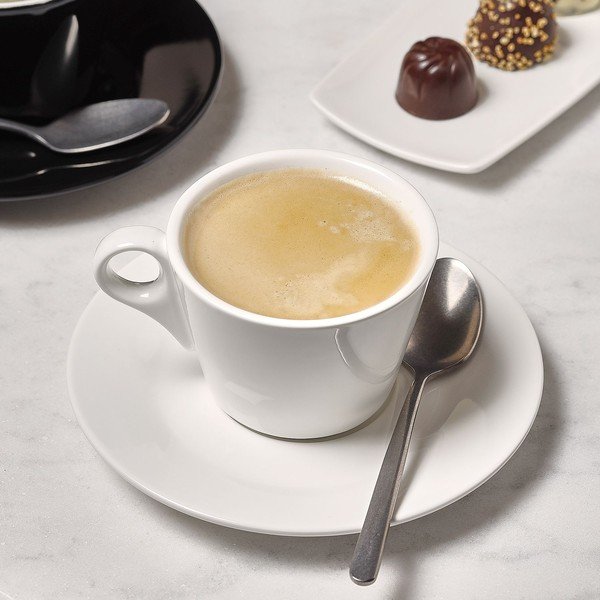 Ceașcă albă pentru espresso din porțelan 80 ml Barista – BonBistro-image-1