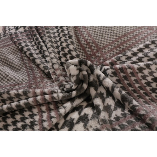 Lenjerie de pat gri din micropluș pentru pat de o persoană 140x200 cm – My House-image-3