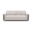 Canapea bej extensibilă/cu spațiu de depozitare cu tapițerie din țesătură bouclé 244 cm Arcadova – ELTAP