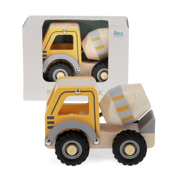 Mașinuță pentru copii de lemn Cement Mixer – Rex London-image-2