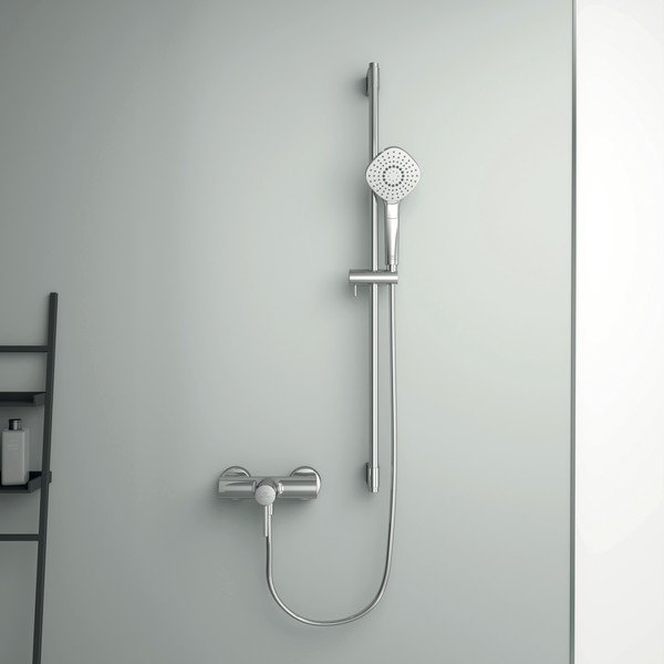 Baterie argintiu-lucios pentru duș/cu montare pe perete Ceraline – Ideal Standard-image-3