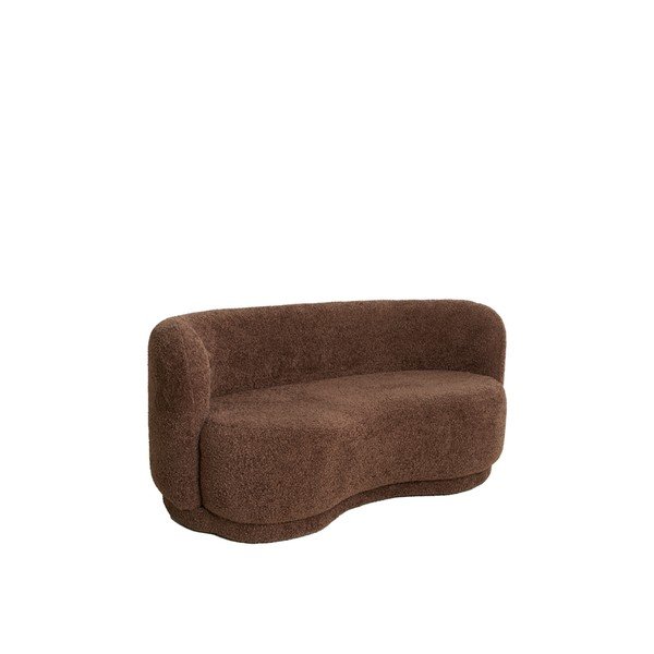 Canapea maro închis cu tapițerie din stofă bouclé 175 cm Amelie – Light & Living-image-2
