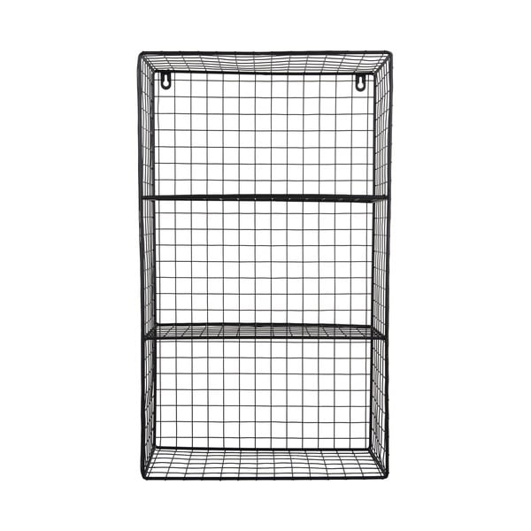 Raft negru etajat din oțel 60 cm Reja – PT LIVING