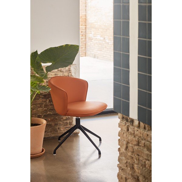 Set de scaune de sufragerie portocaliu 2 buc. tapițat Add – Teulat-image-3