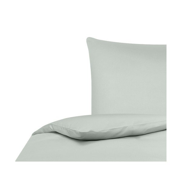 Lenjerie de pat verde din bumbac și bambus 200x135 cm Skye - Westwing Collection-image-2