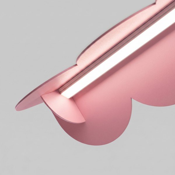 Lustră roz LED din aluminiu BISCUIT – Thoro-image-4