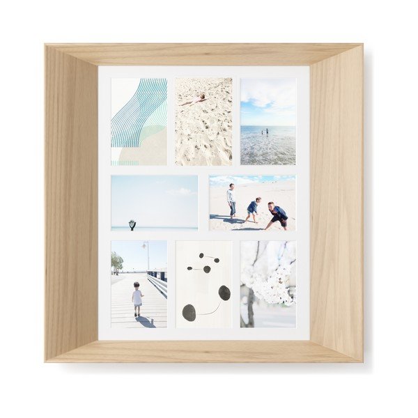 Ramă foto în culoare naturală de agățat  din lemn 50x50 cm Lookout – Umbra-image-4