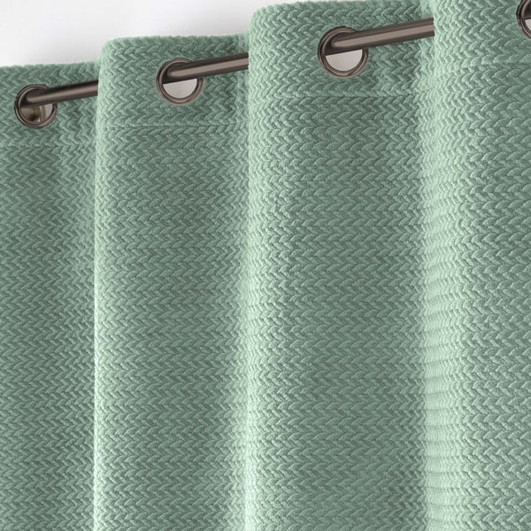 Draperie verde din microflanel 140x240 cm Flanela – douceur d'intérieur-image-2