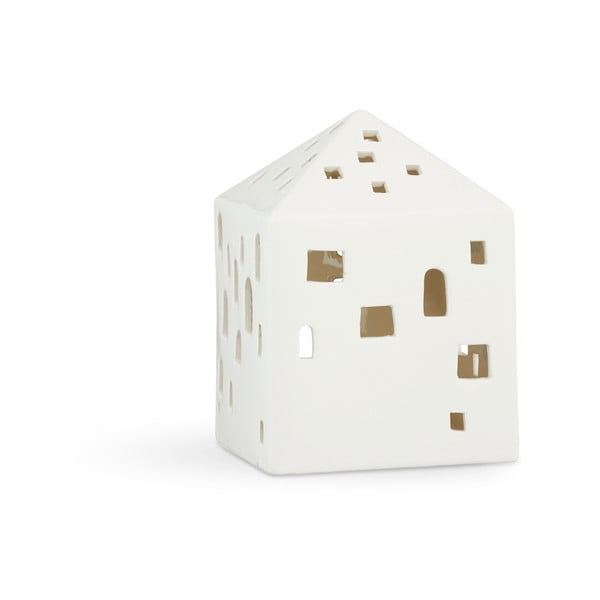 Sfeșnic alb din ceramică Kähler Design Urbania Lighthouse Town