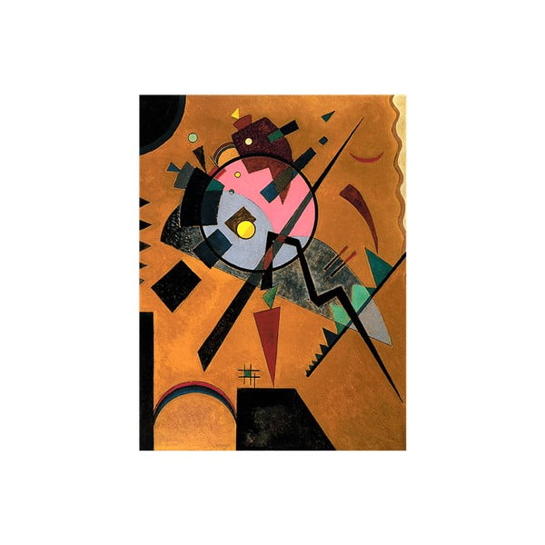 Tablou reproducere Vasili Kandinski, Gri și roz, 40 x 30 cm 