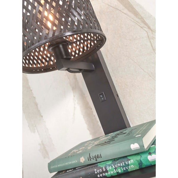 Aplică de perete neagră ø 18 cm Java – Good&Mojo-image-4