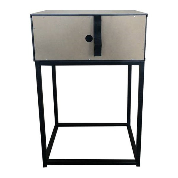 Noptieră Actona Mitra, 40 x 30 cm, negru-image-3