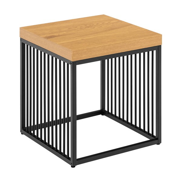 Măsuță auxiliară cu blat cu aspect de lemn de stejar 40x40 cm Strington – Actona