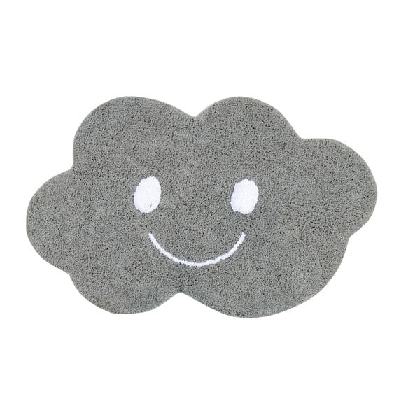 Covor din bumbac Happy Decor Kids Cloud, 75 x 115 cm, gri
