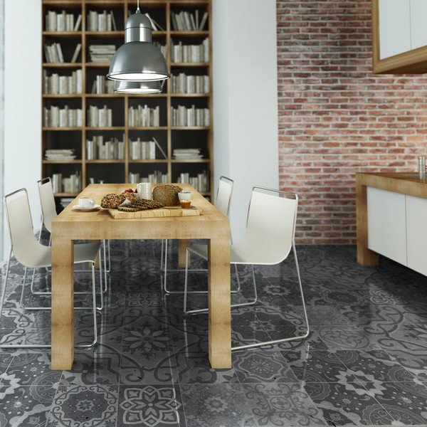 Autocolant de pardoseală, impermeabil Ambiance Grey Stones, 90 x 60 cm-image-1