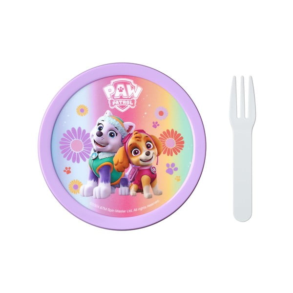 Cutie de gustări pentru copii cu furculiță Paw patrol girls – Mepal