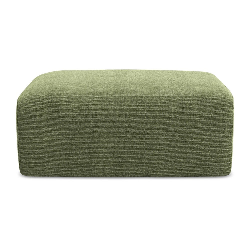 Taburet verde cu tapiÈu009Berie din chenille Kona âu0080Makamii