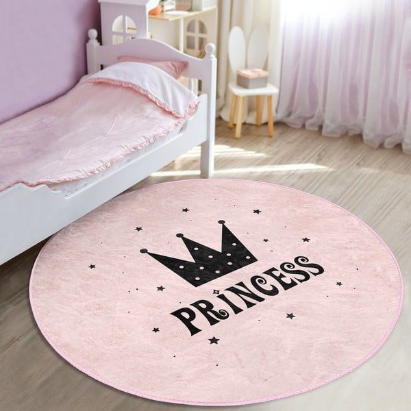 Covor pentru copii roz ø 120 cm Comfort – Mila Home-image-3