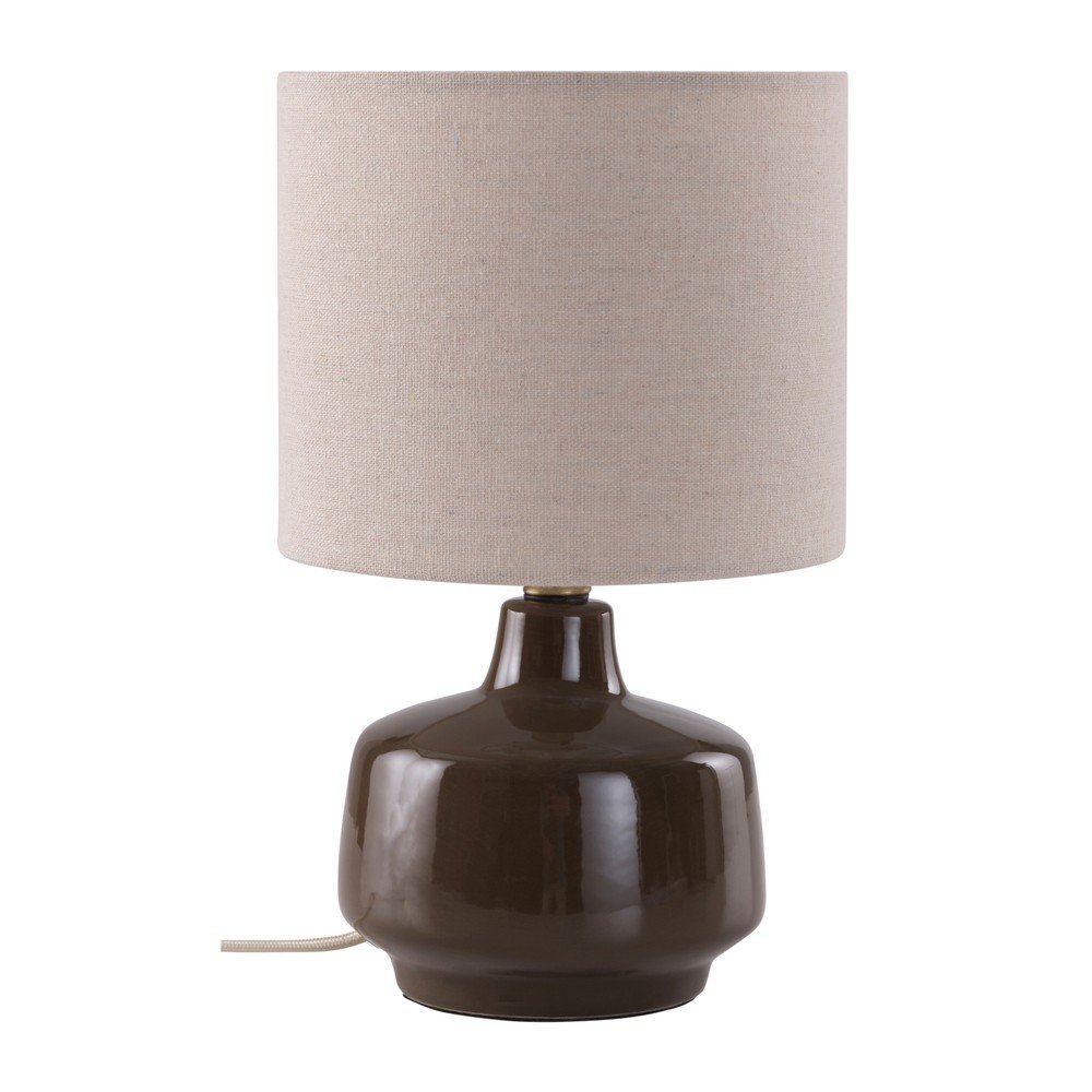 Veioză maro/crem din ceramică (înălțime 29 cm) Laila – Jotex