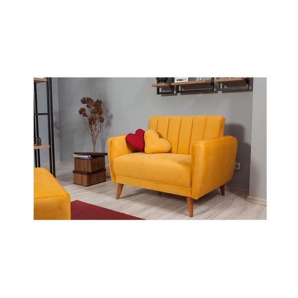 Fotoliu extensibil Sifi, galben-image-3