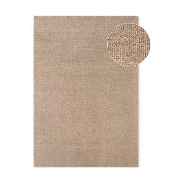 Covor bej țesut manual din lână 120x170 cm Greenwich – Ted Baker