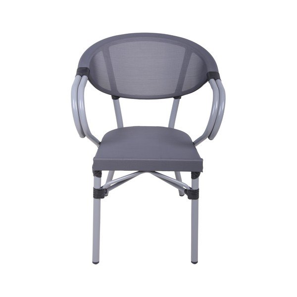 Scaun de grădină gri din metal Toskana – Garden Pleasure