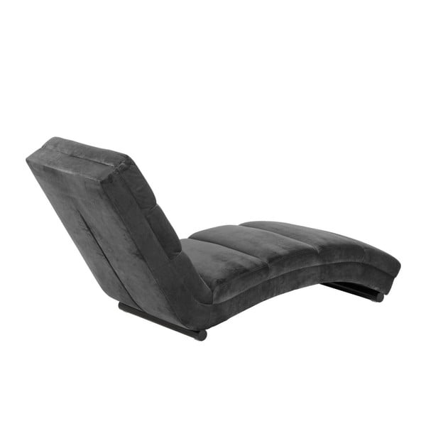 Șezlong cu husă din catifea Actona Slinky, gri-image-2