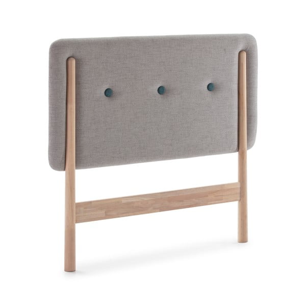 Tăblie de pat Marckeric Annie, 120 x 109 cm, gri-image-1