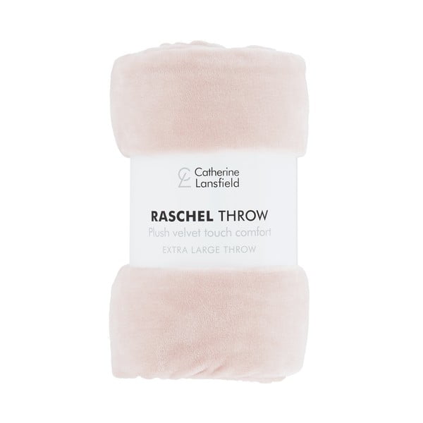 Pătură roz-deschis din micropluș/cocolino 130x170 cm Raschel Velvet – Catherine Lansfield-image-2
