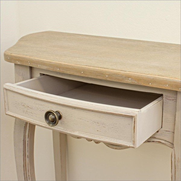 Masă consolă crem 35x80 cm Clarisse – Bizzotto-image-1