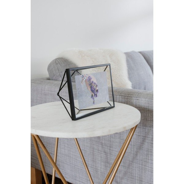 Ramă foto neagră de masă/ de perete din metal 20x15 cm Prisma – Umbra-image-4