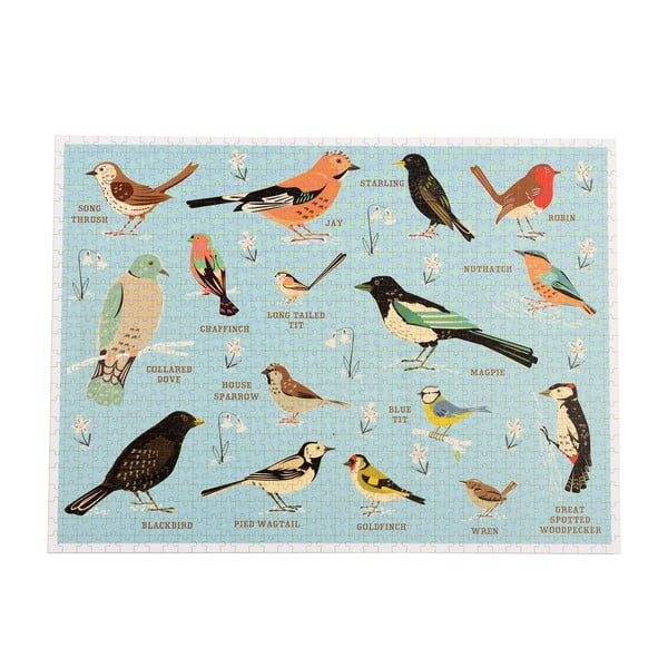 Puzzle (număr de piese 1000) Garden Birds – Rex London-image-4