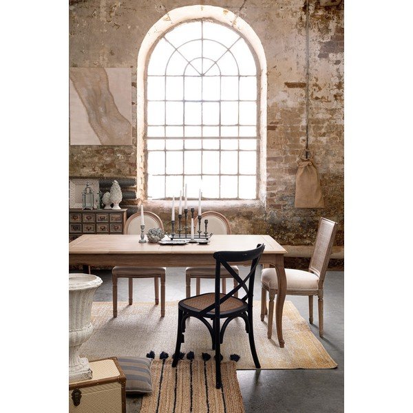 Masă de dining extensibilă din lemn de mango cu blat suplimentar 90x180 cm Domitille – Bizzotto-image-1
