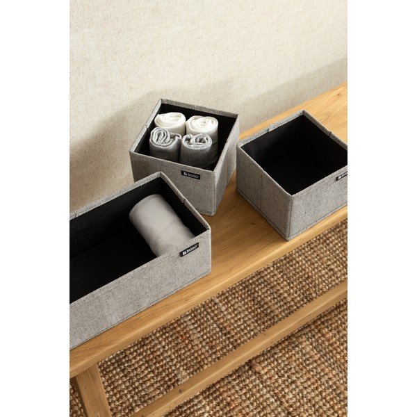 Organizatoare pentru sertare 3 buc. din material textil Soft Storage – Bigso-image-3