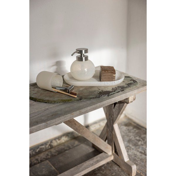 Suport pentru periuța de dinți crem din sticlă Opal – Mette Ditmer Denmark-image-1