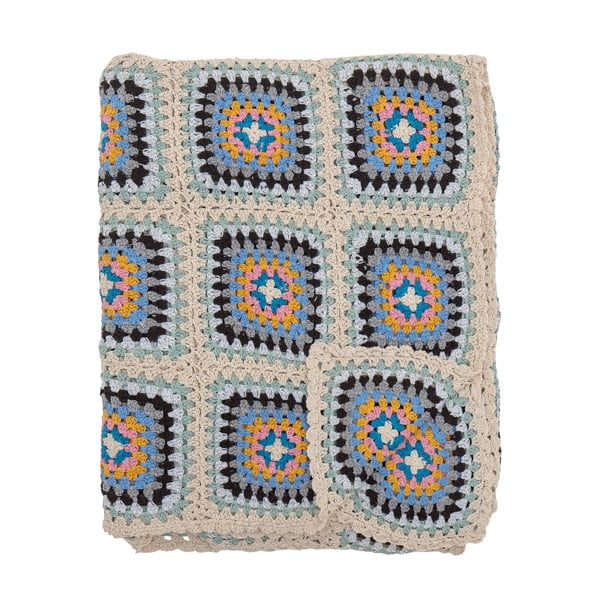 Pătură din bumbac reciclat tricotată 125x150 cm Gela – Bloomingville