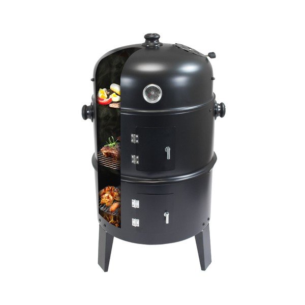 Grătar de exterior  3in1 negru - Vetro Plus-image-1